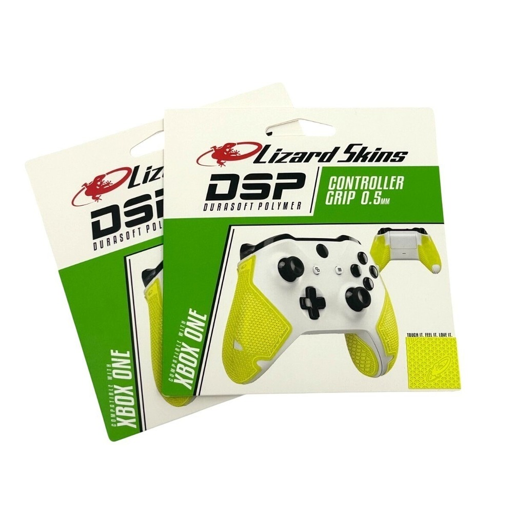 2 Pack Lizard Skins DSP Controller Grip Xbox One Neon 0.5mm NEW